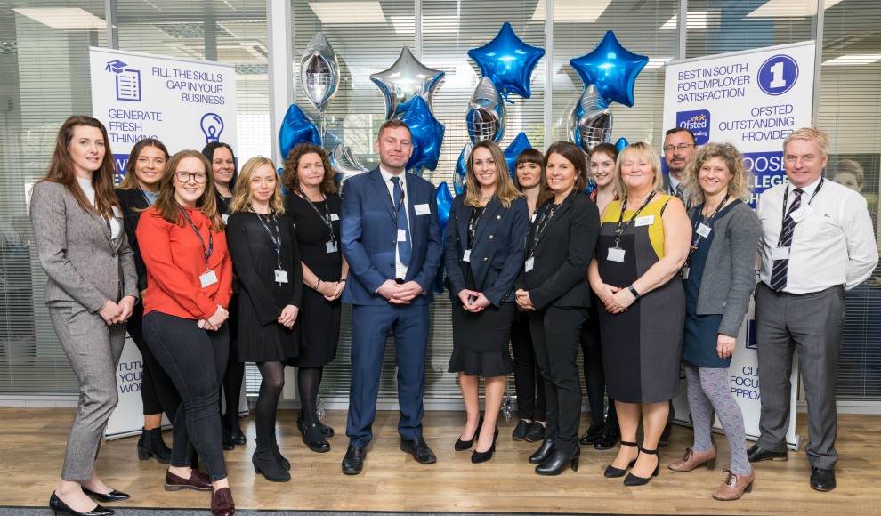 Businesses rate Exeter College top in the South West for FE